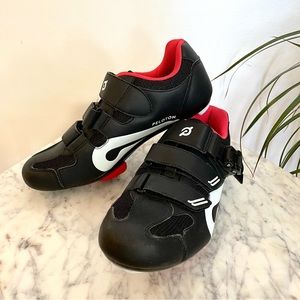 Peloton black cycling shoes, size 40, used for fewer than 10 rides
